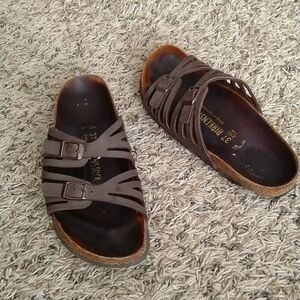 Birkenstock Granada Soft Footbed brown Leather women's 37
